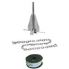 SeaChoice New OEM 8 Lb. Galvanized Deluxe Splip Ring Fluke Anchor Kit, 50-41722