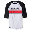 Yamaha New OEM Factory Effex Short Sleeve Vintage Baseball Tee, VFE-17SVB-WH-2X