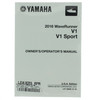 Yamaha New OEM 2016 WaveRunner V1/V1 Sport Owners Manual, LIT-18626-10-98