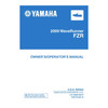 Yamaha New OEM 2009 WaveRunner FZR Owners Manual, LIT-18626-08-27