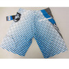 JetPilot New Mens Thrasher Boardshorts Swim Suit Trunks White/Blue Size 30