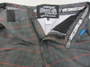 Jet Pilot Men's Regal Chino Shorts Swim Suit Trunks  Black/Grey/Orange Size 28