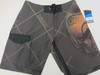 JetPilot New Mens Jet Fighter Boardshorts Swim Suit Trunks  Black/Brown Size 30