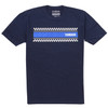 Yamaha New OEM Navy Essentials Finish Line Short Sleeve T-Shirt, VDF-20TES-NV-SM
