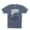 Yamaha New OEM Branded Blue Racing Cycle Short Sleeve Tee Shirt, VDF-21TYR-GY-SM
