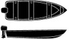 Carver Covers New Boat Cover V-Hull Fi, 50-97661