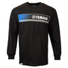 Yamaha New OEM, Branded Men's Polyester Revs Long Sleeve Tee, CRP-20LBR-BK-MD