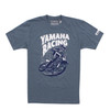 Yamaha New OEM Branded Blue Racing Cycle Short Sleeve Tee Shirt, VDF-21TYR-GY-XL