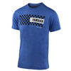 Yamaha New OEM, Troy Lee Designs Men's Checked Short Sleeve Tee, VDF-20TCH-BL-LG
