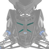 Polaris Snowmobile New OEM Teal Matryx Grill Inserts, 2884979-887