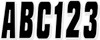 HARDLINE I.D. Sticker Kit - 320 Series - Black/Silver, BLKSI320