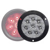 Tecniq OEM Hi Visibility 4" Round Reverse Clear Lens Flange Mount Amp Connector, T46-WCFA-1