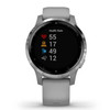 Garmin New OEM vívoactive® 4S Silver Stainless Steel Bezel with Powder Gray Case and Silicone Band 40 MM, 010-02172-01