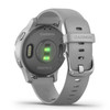 Garmin New OEM vívoactive® 4S Silver Stainless Steel Bezel with Powder Gray Case and Silicone Band 40 MM, 010-02172-01