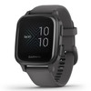 Garmin New OEM Venu® Sq  Slate Aluminum Bezel with Shadow Gray Case and Silicone Band, 010-02427-00