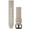 Garmin OEM QuickFit® 20 Watch Bands Limestone Leather, 010-13102-06