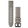 Garmin New OEM QuickFit® 20 Watch Bands Shale Gray Suede Leather, 010-12876-00