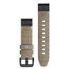 Garmin New OEM QuickFit® 20 Watch Bands Shale Gray Suede Leather, 010-12876-00