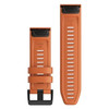 Garmin New OEM QuickFit® 26 Watch Bands Ember Orange Silicone, 010-12864-01
