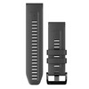 Garmin New OEM QuickFit® 26 Watch Bands Graphite Silicone, 010-13117-01