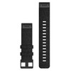 Garmin New OEM QuickFit® 22 Watch Bands Heathered Black Nylon, 010-12863-07