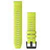 Garmin New OEM QuickFit® 22 Watch Bands Amp Yellow Silicone, 010-12863-04