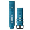 Garmin New OEM QuickFit® 26 Watch Bands Cirrus Blue Silicone, 010-12864-21