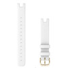 Garmin OEM Lily® Bands (14 mm) White Italian Leather with Cream Gold Hardware, 010-13068-A3