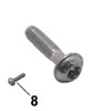 BRP New OEM, Flanged Torx Screw M6 X 25, 420841549