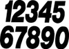 DIRT DIGITS Pro Digit Competition Stick-on Numbers, 09-6027