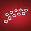 Show Chrome Accessories White Nylon Compression Collar, P11610N