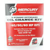 Mercury OEM 4-Stroke EFI Oil & Filter Change Kit 40hp 50hp 60hp 8M0081916