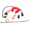 Polaris Snowmobile New OEM Coiled Tether Kill Switch Kit, Red, 2874379