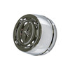 Polaris OEM Chrome Wheel Center Cap, Embossed Star Logo, 1521128