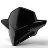 Polaris Snowmobile New OEM Flatland Mid Windshield, Black, 2880390