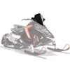 Polaris Snowmobile New OEM Flatland Mid Windshield, Black, 2880390