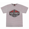 Victory Motorcycle New OEM Men's Grey Engine Bolt Tee Shirt, Medium, 286797603