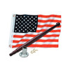 SeaChoice Marine/Boat/RV American US 12"x18" Flag Pole,Mount & Bracket Kit New!