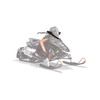 Polaris Snowmobile New OEM 18" Clear Mid Windshield, 2880389