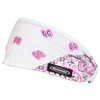 Schampa Technical New White & Pink Paisley Mini Doo-Z Headband 14-1267, DZ02-207