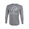 Yamaha New OEM Long Sleeve Large White Wave Gray Dryfit T-Shirt, WTC-20LDF-GY-LG
