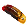 Tecniq New OEM Fender Sidemarker Light, Clear Lens, Red/Amber LED Pigtail, S91-ARC0-1