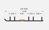 Woodys Extender Trail III Flat Top Carbide Runners Esi3-1050 Wearbar C&A Ski
