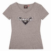 Victory Motorcycle New OEM Women's Grey Badge Tee Shirt, X-Small, 286798701