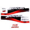 Mercury Marine/Mercruiser  New OEM 115L DFI Merc Decal Set, 37-804685A00