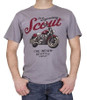 Indian Motorcycle OEM Scout Script T-Shirt Grey Men's Small, 286617202