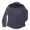 Victory Motorcycle New OEM Women's Black Chambray Shirt, Small, 286439702