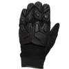 Castle New Black Leather Sport Mesh Motorcycle Riding Gloves, X-Large, 20-4018