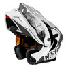 Castle X New Medium Matte White/Charcoal CX950V2 Electric Wake Helm, 45-22104