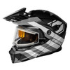 Castle X New Large Matte Black/Silver Electric CX950V2 General Helmet, 45-22376